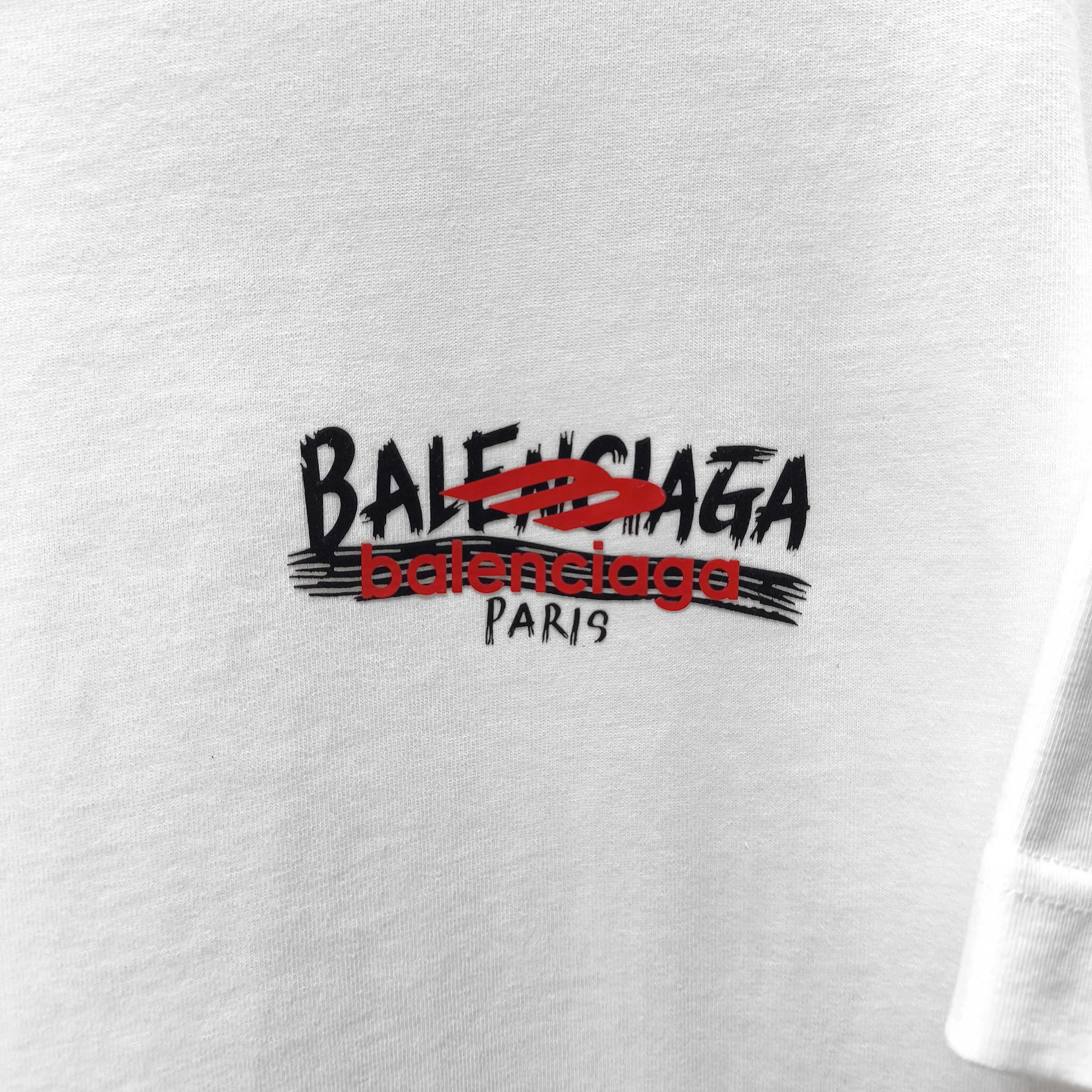 BAL* 2026 New Arrival 320g logo t Same Style Size S M L XL XXL Black White